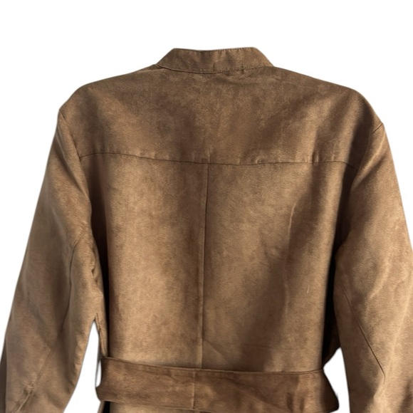 Banana Republic Vegan Suede Shirt Dress Size Small NWT - Picture 8 of 12